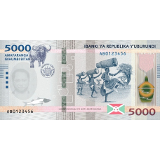 PNew (PN58) Burundi - 5000 Francs Year 2022